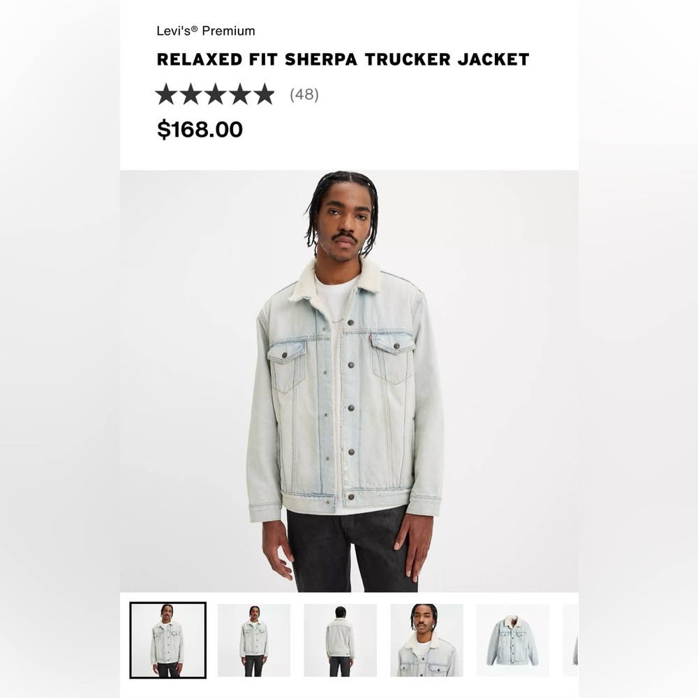 RELAXED FIT SHERPA TRUCKER JACKET